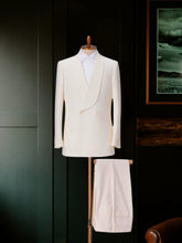 Marzotto White Double Breasted Tuxedo Made to Measure